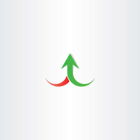 arrow up growth symbol vector sign design gainのイラスト素材