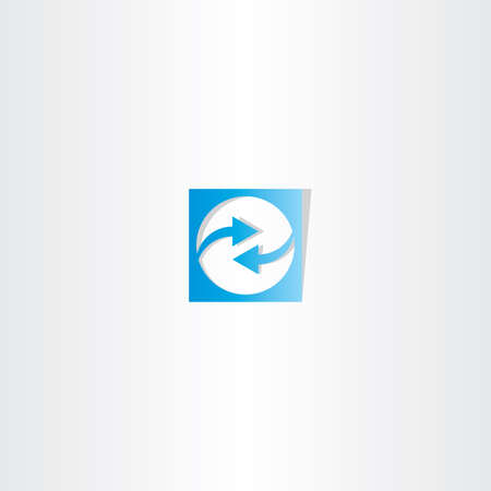 blue arrow square logo vector symbolのイラスト素材