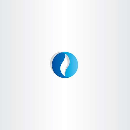 abstract blue circle business logo sign designのイラスト素材