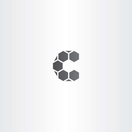 black letter c sign vector logo designのイラスト素材