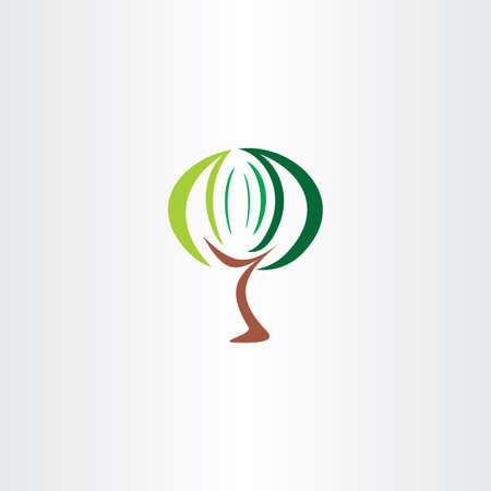 stylized vector tree icon sign element design symbolのイラスト素材