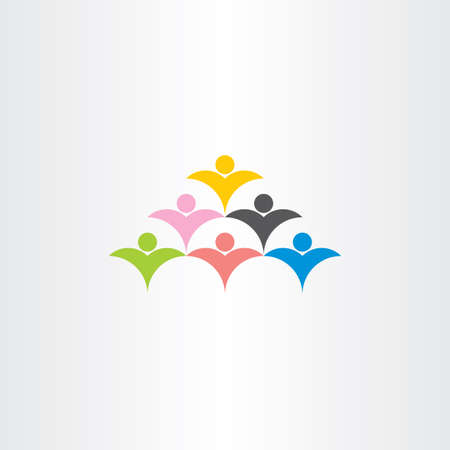 people crowd audience vector icon groupのイラスト素材