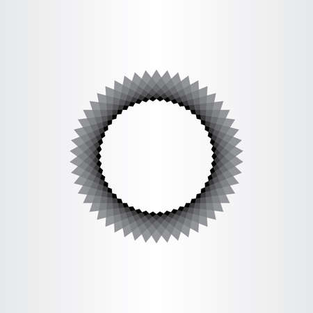 abstract black hole circle background vector elementのイラスト素材