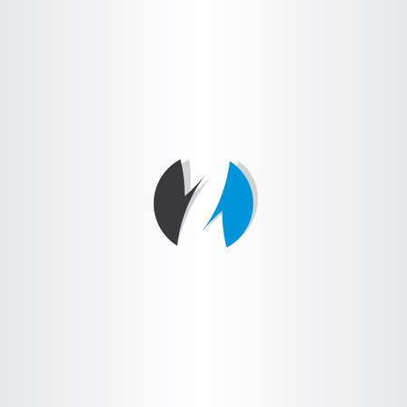 letter z blue black circle sign icon symbol