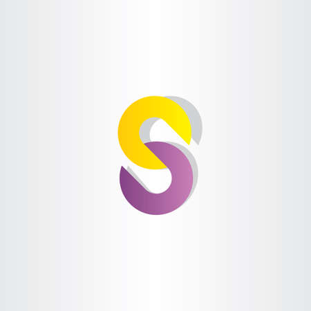 chain letter s vector designのイラスト素材