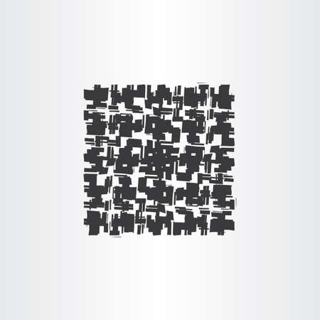 black grunge square abstract vector background designのイラスト素材