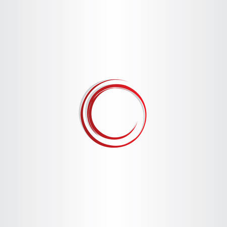 round spiral red circle vector frame designのイラスト素材