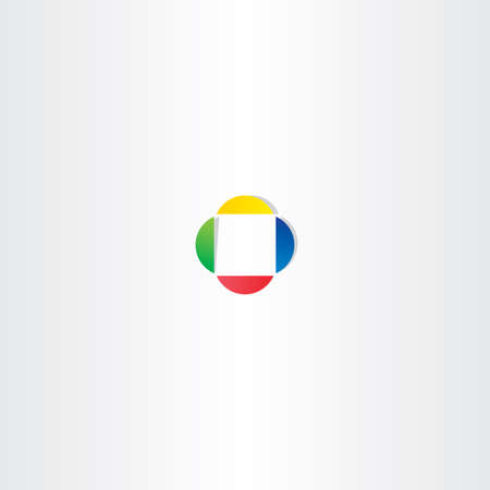 colorful square business vector design element shapeのイラスト素材
