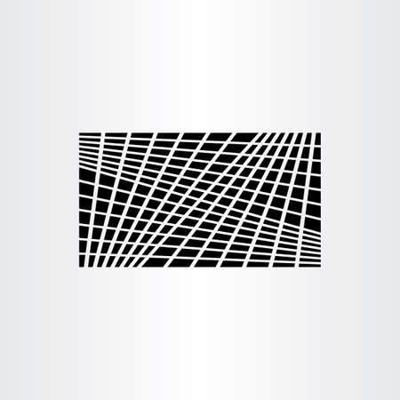 black geometric background symmetry illusionのイラスト素材