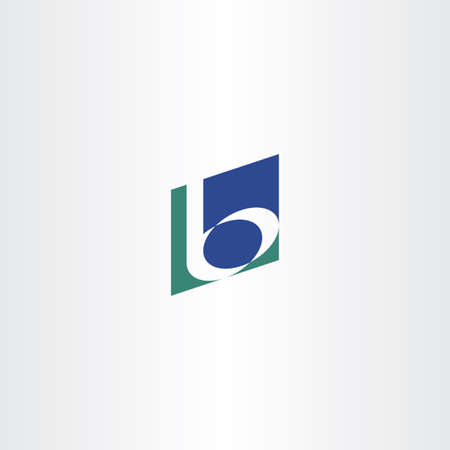 dark green blue b letter b logo icon vector designのイラスト素材