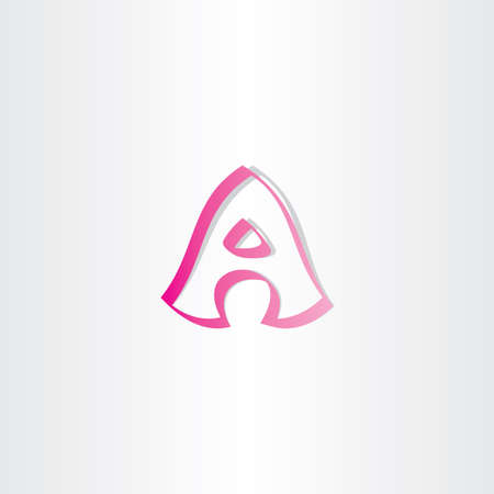 a letter magenta logo vector icon aaのイラスト素材