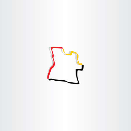 vector icon angola map symbol designのイラスト素材