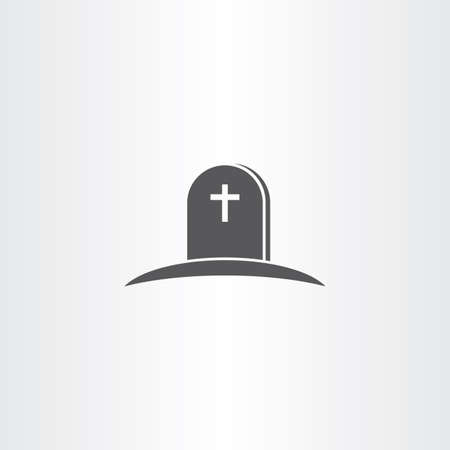 tomb vector death icon symbol abstractのイラスト素材