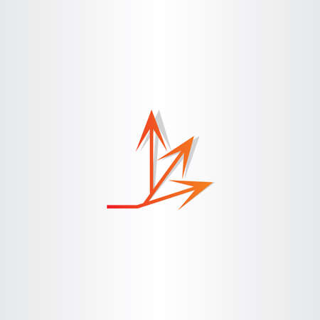 arrow spread vector icon design symbolのイラスト素材