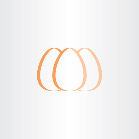vector egg icon stylized logo symbol brandのイラスト素材