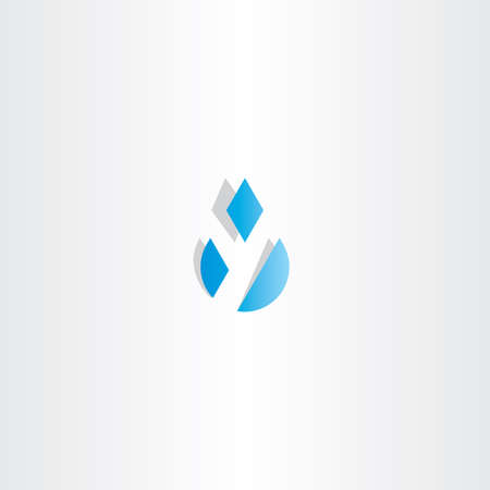 letter y water drop icon vector symbolのイラスト素材