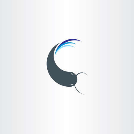 catfish vector icon symbol logo designのイラスト素材