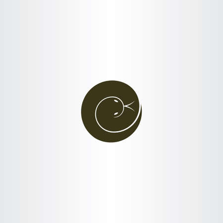 spiral snake icon vector logo symbolのイラスト素材