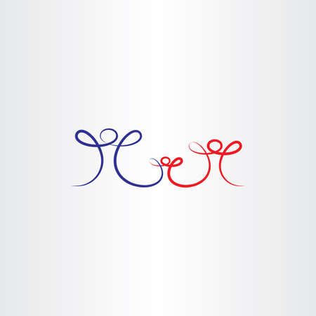 father and mother with child family symbol vectorのイラスト素材