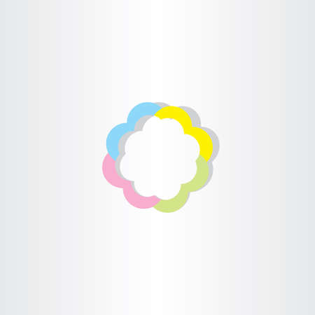 light colorful business sign icon abstractのイラスト素材