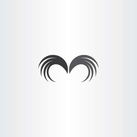 wings vector icon symbol element designのイラスト素材
