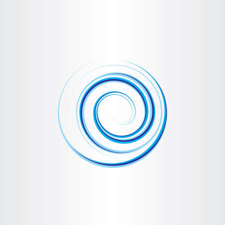 design element water wave blue illustration circleのイラスト素材