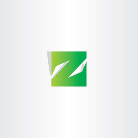 green z letter square icon vector designのイラスト素材