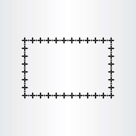 black geometric border frame backgroundのイラスト素材