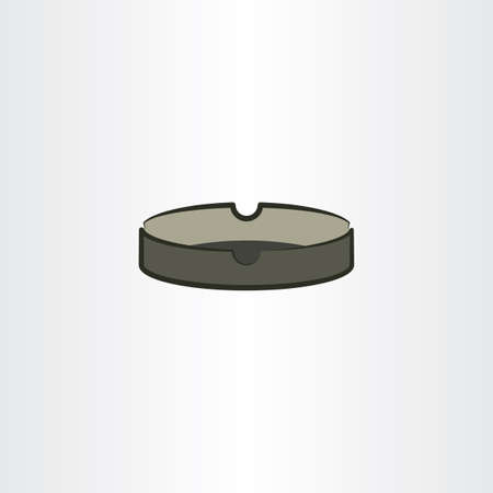 ashtray vector icon clip art designのイラスト素材
