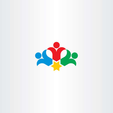 people worker team iconのイラスト素材