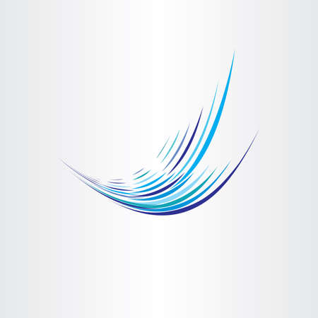 water element vector wave illustration design iconのイラスト素材