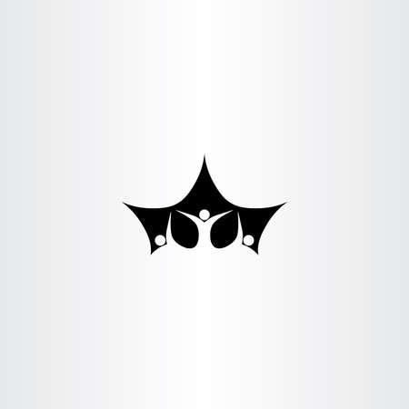 leader boss man people vector icon logo groupのイラスト素材