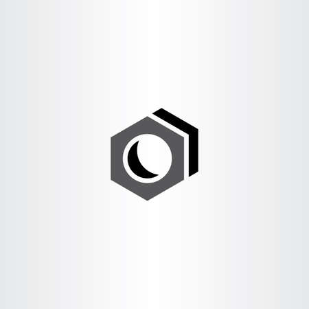 screw nut icon sign designのイラスト素材