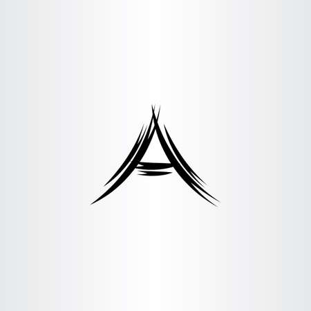 a logo letter black icon symbol designのイラスト素材
