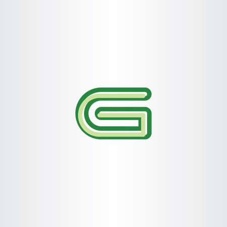 green g letter vector symbol logoのイラスト素材