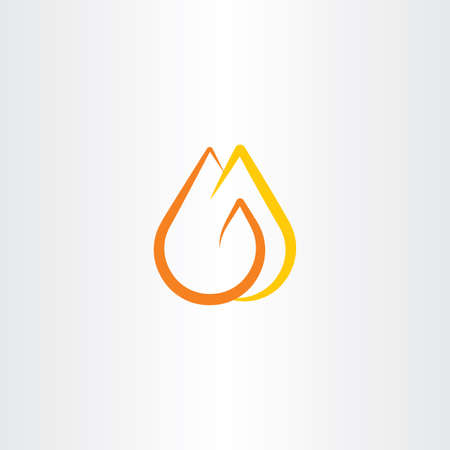 fire logo flame symbol vector iconのイラスト素材