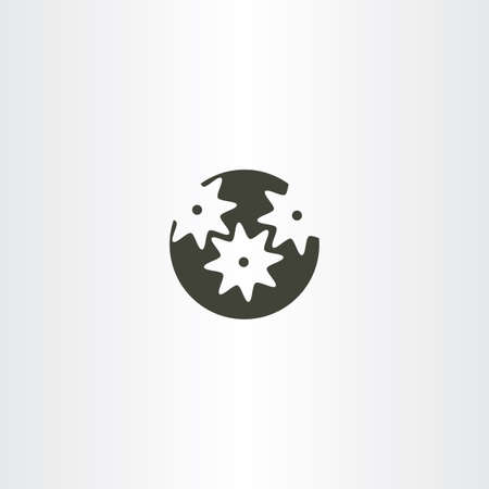 mechanical gear vector logo iconのイラスト素材