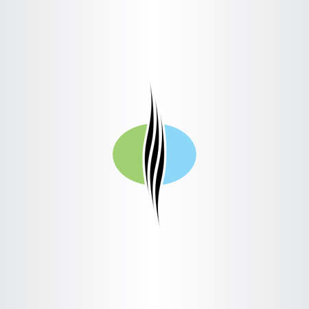 healthy natural hair logo vector designのイラスト素材