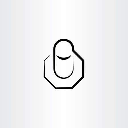 metal nut vector icon illustration elementのイラスト素材