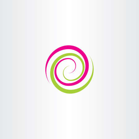 swirl spiral tech logo wave icon vector designのイラスト素材