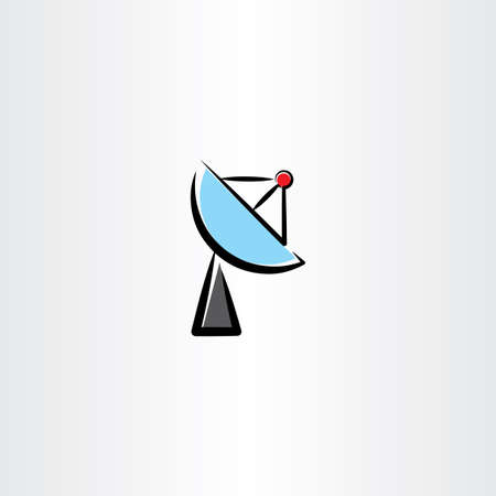 satellite antenna vector iconのイラスト素材