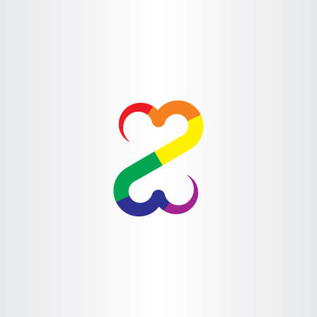 colorful z letter icon vector symbol illustration designのイラスト素材