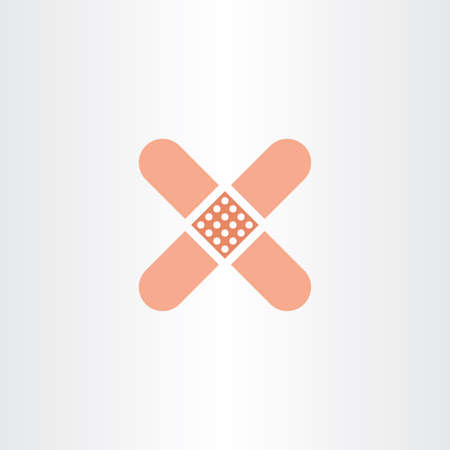 plaster patch medical iconのイラスト素材