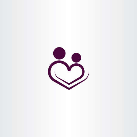 heart love logo vector icon illustrationのイラスト素材
