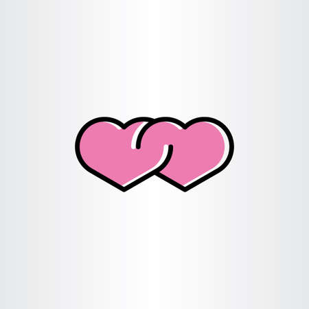 love icon heart symbol vectorのイラスト素材