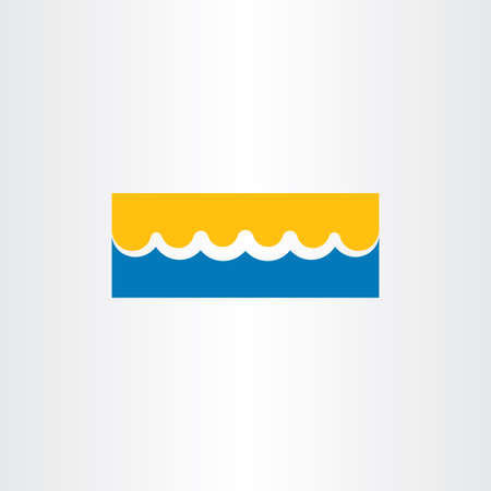 beach icon vector water waveのイラスト素材