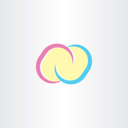n letter icon vector logotype elementのイラスト素材