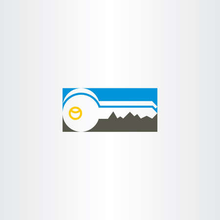 key icon vector symbol design elementのイラスト素材