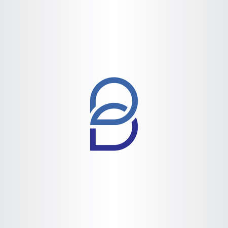 blue letter b logo logotype vector iconのイラスト素材