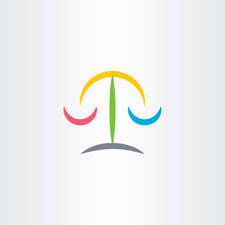 law judge scale icon illustrationのイラスト素材